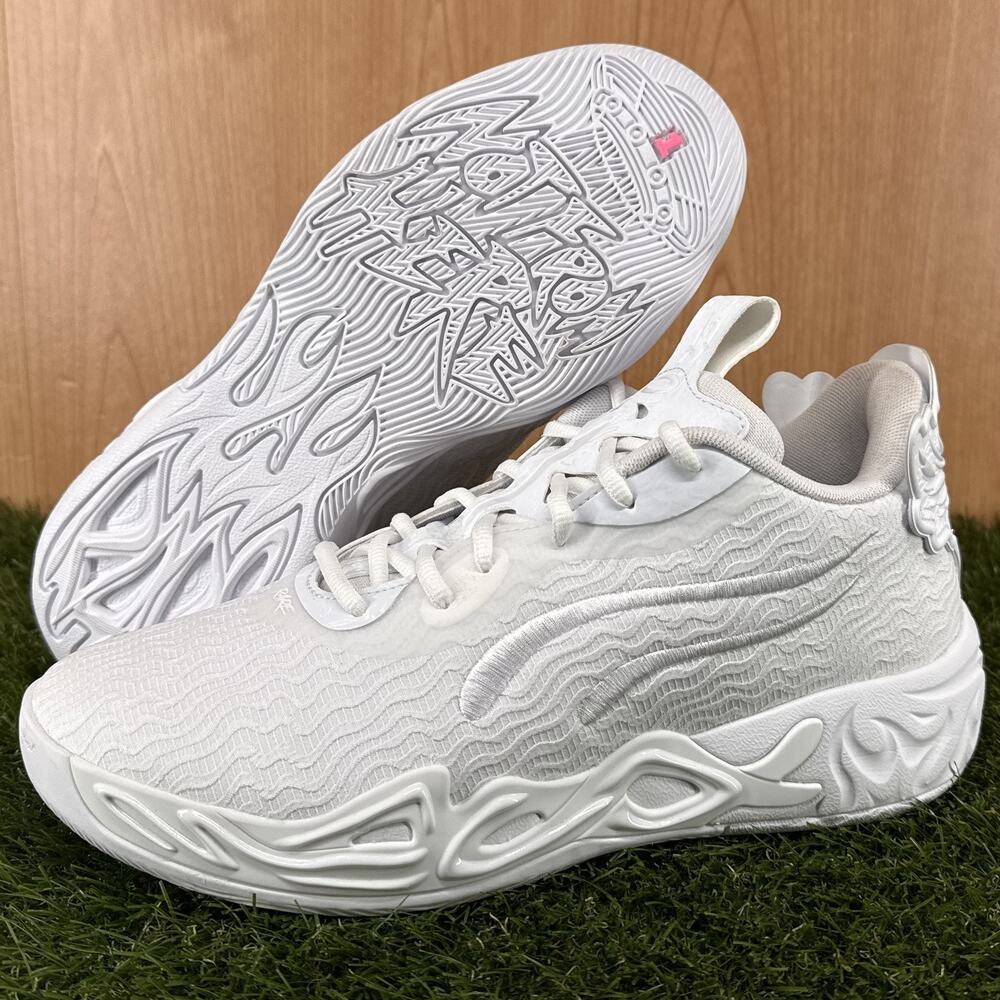 Puma MB.04 Lo Ice White (Puma White Sun Struck) Basketball 311319-01 Mens Sz 9